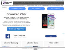 Tablet Screenshot of downloadviberfree.com